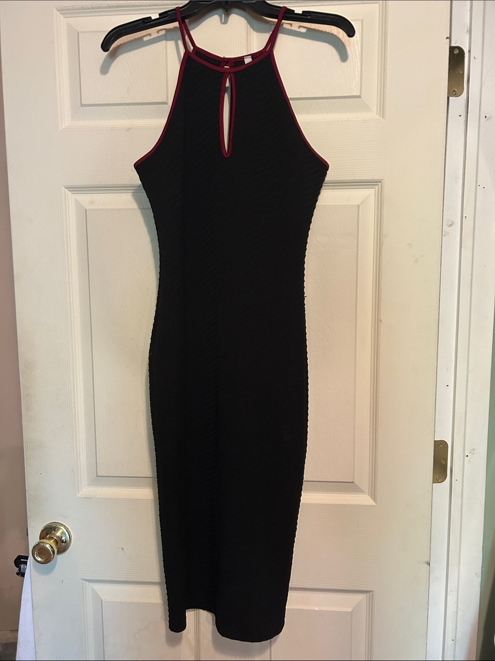 Chocolate Black halter midi dress Size Medium